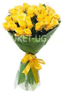 Букет 072 - из желтых роз / 31 роза Составлен из: Розы российские в интернет-магазине «Букет Юг»