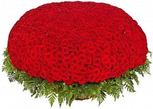 Цветы в корзине 062 / 1001 роза