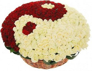 Цветы в корзине 059 / 301 роза