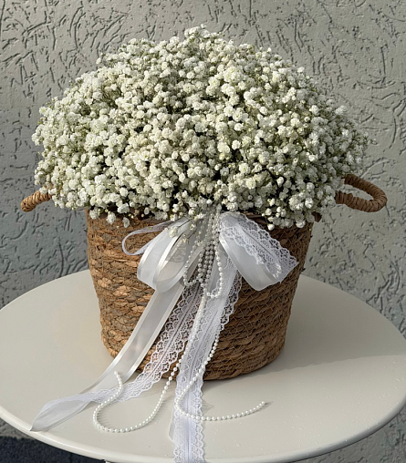Корзина 853 из гипсофилы